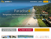 Tablet Screenshot of paradise4rent.de